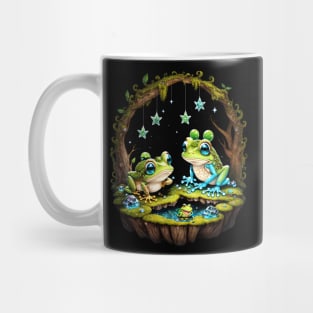 Cave Frogs And Glowing Crystals Mug